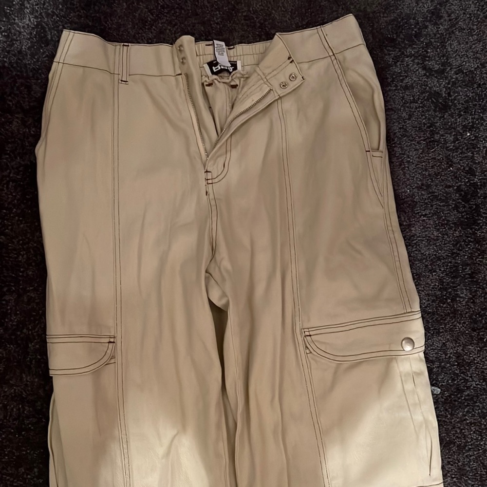 Cream colored smock cargo pants from RSQ